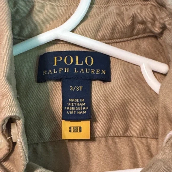 Ralph Lauren Tan Button-Up Dress with Belt - Picture 3 of 9